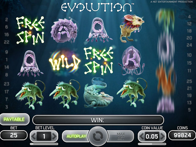 Evolution™, 5-walcowe automaty do gry